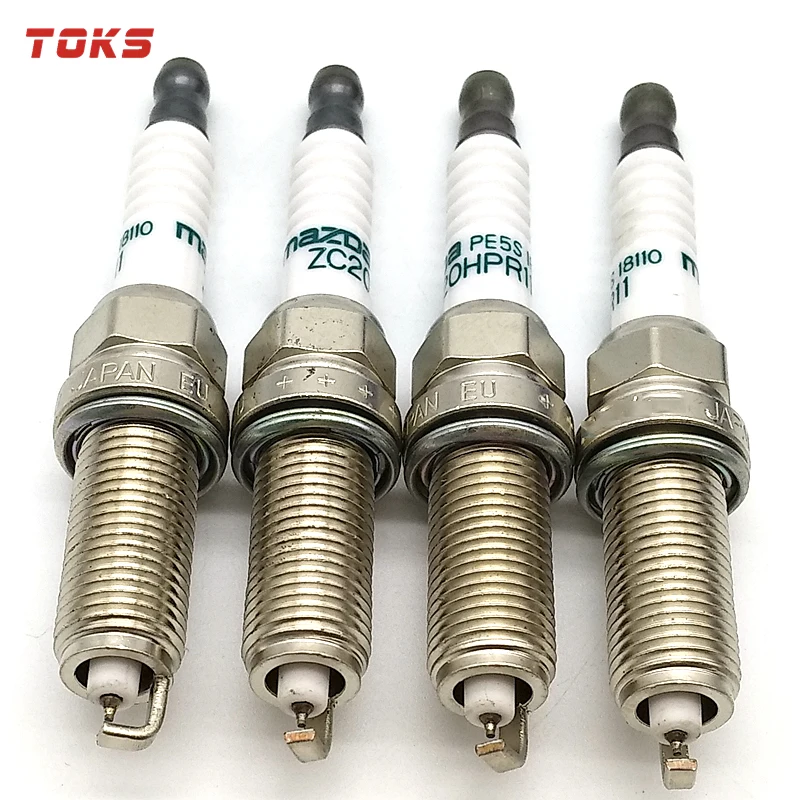 TOKS 4 шт. PE5S 18 110 ZC20HPR11 иридиевая Свеча зажигания для Mazda M3 M6 CX 3 5 2.0L 2.5L PE5R18110 PE5R Авто
