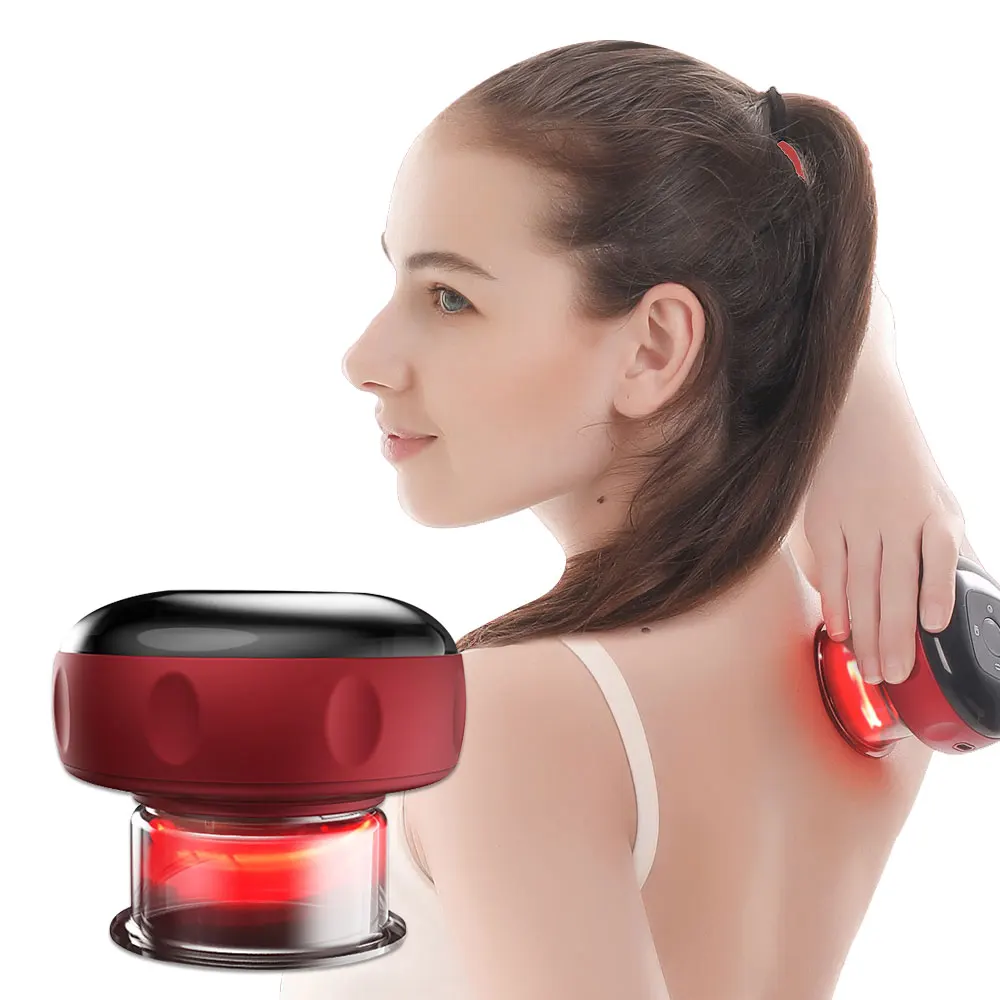 

Rechargeable Electric Cupping Therapy Massager Vacuum Suction Cups Adjustable Therapy Cupping Guasha Massage Machine Health Care