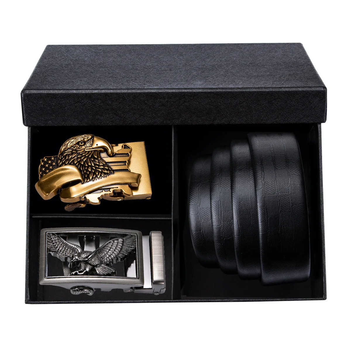 Мужской кожаный ремень без пряжки 3 5 см Широкий прочный автоматической