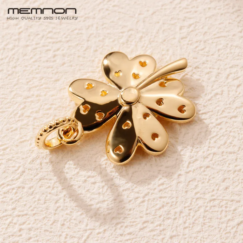 Весенние блестящие подвески в виде четырехлистного клевера 2019 из серебра 925