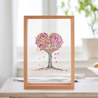photo frame wood and acrylic mate creative decoration home living room office desk decor birthday gift for friends picture frame