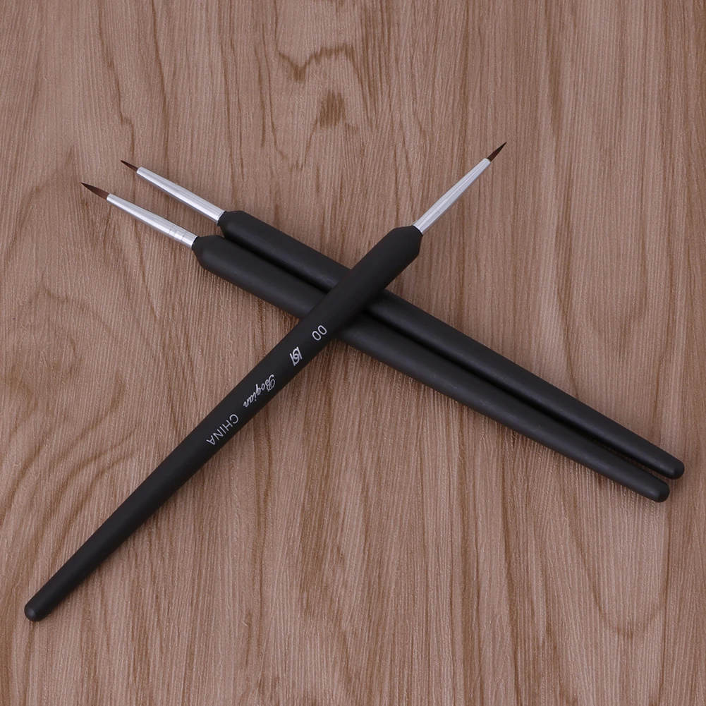 

3Pcs Nail Art Pen Dotting Painting Drawing Gel Liner Polish Brush Tool Durable