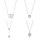 Новинка; Высокое качество; Модные женские 100% 925 серебро новое ожерелье CZ для женщин подходят diy цепи ювелирные изделия аксессуары