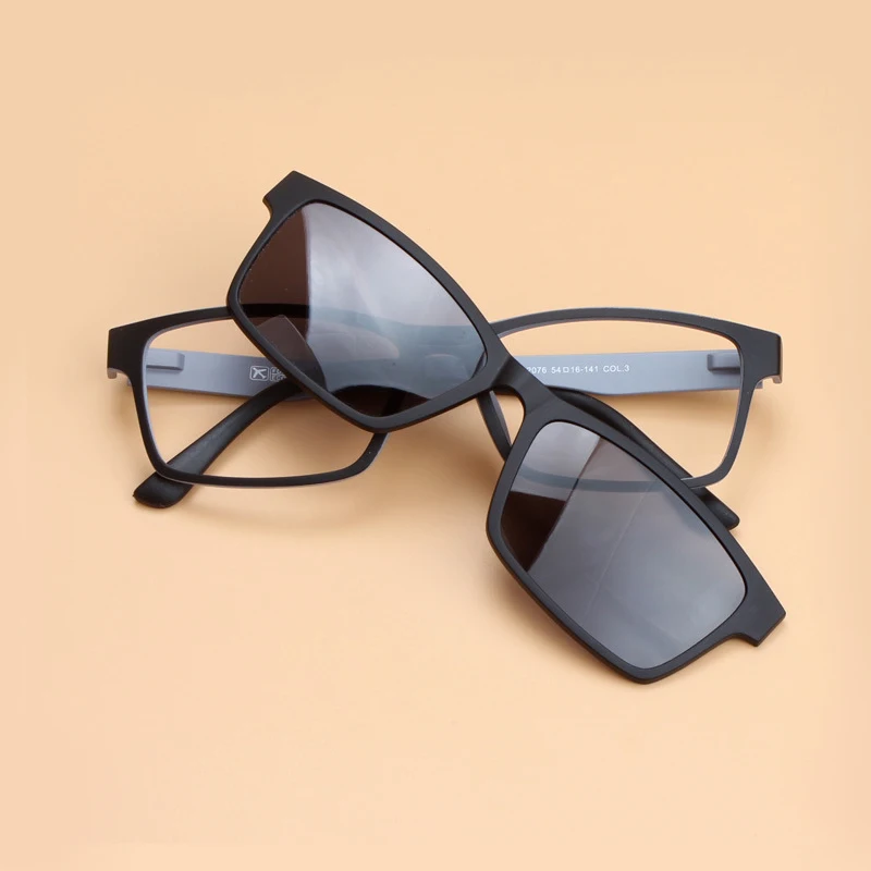 Солнцезащитные очки унисекс, поляризационные, с магнитной застежкой, квадратные, UV400 от AliExpress WW