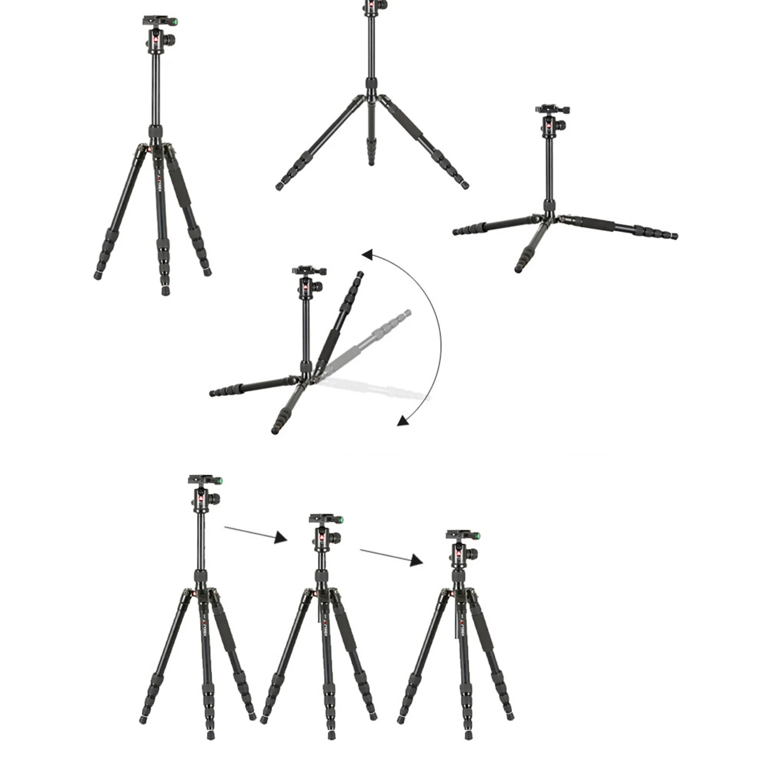 Штатив из углеродного волокна с панорамной шаровой головкой для камеры Nikon Canon Sony