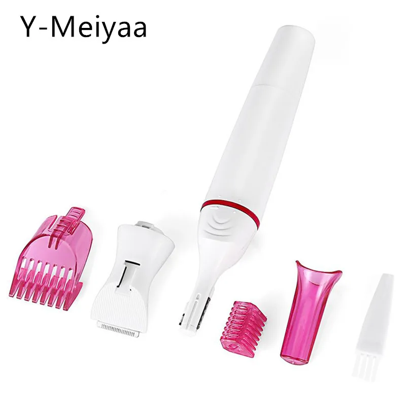 5 в 1 Электрический эпилятор безболезненный триммер для бровей тела бикини