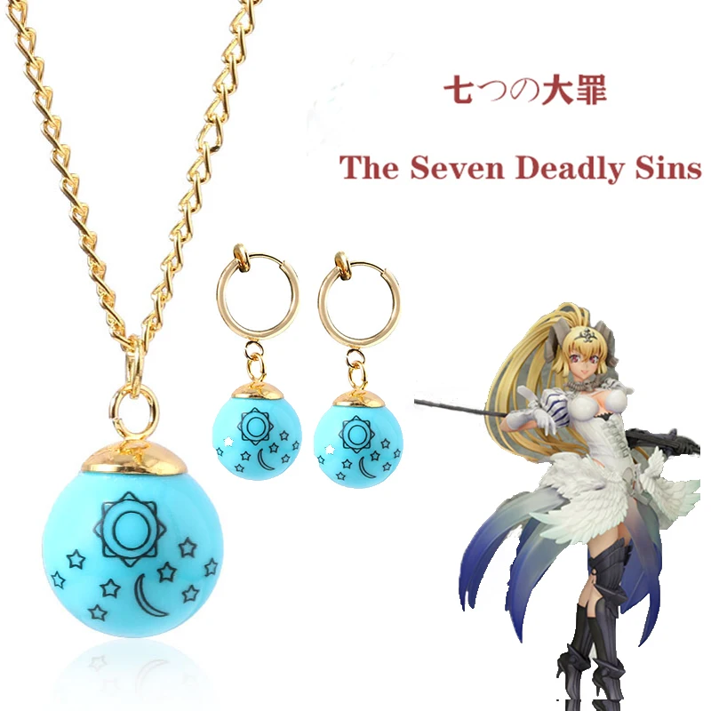 Классическое ожерелье из аниме The Seven Deadly Sins Люцифера Mammon Elizabeth с кулоном косплей