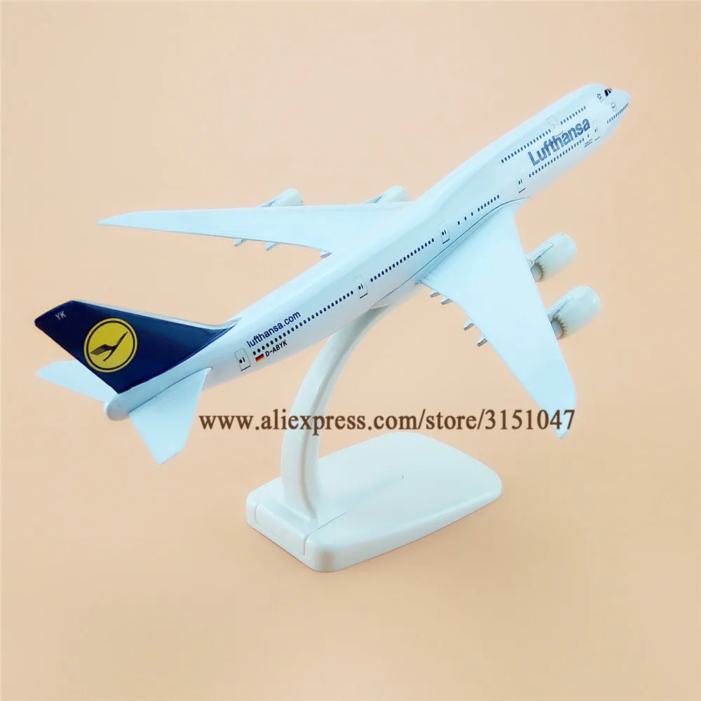 20 см модель самолета Air Lufthansa B747 Boeing 747 8 Airways Airlines металлический сплав литья под