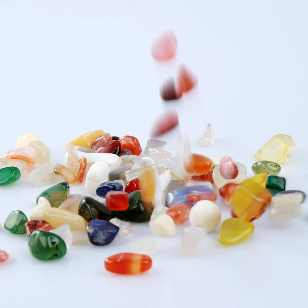 1 пакет 100 г Красочные смешанные неправильные формы опущенные камни каменные