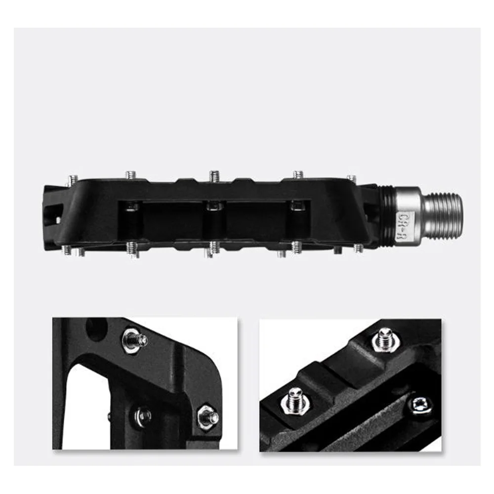 

ROCKBROS Cycling MTB Bike Bicycle Pedals Ultralight Seal Bearings Nylon Molybdenum Pedals Durable Widen Area Bike Bicycle Part