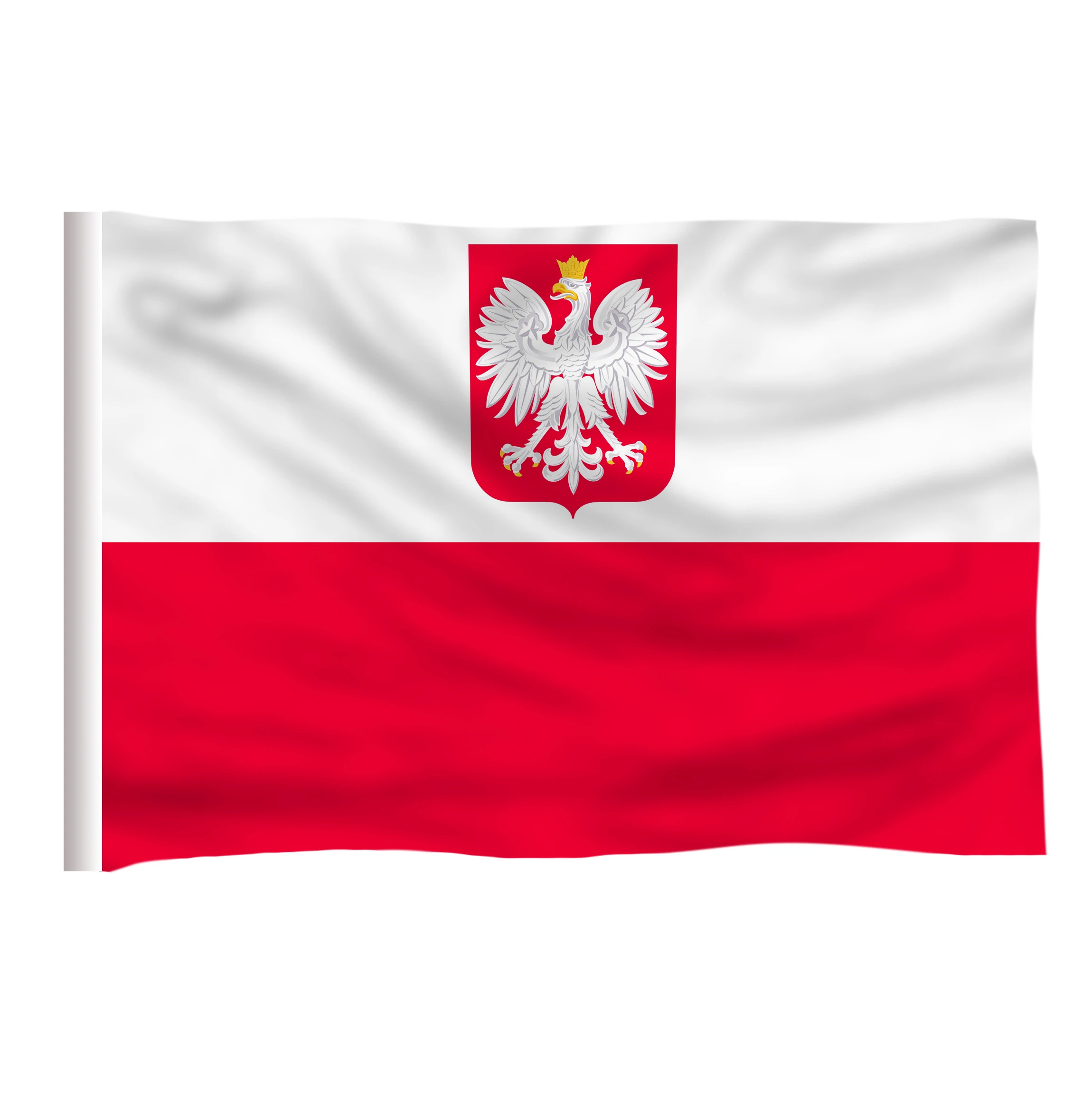 Польский Орлиный флаг 3X5 футов. 2x3 фута полиэстровый флагшток. 90x150 см большие