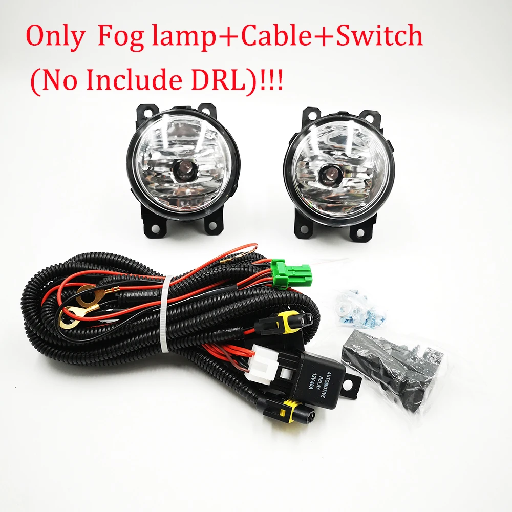 Only Fog Lamp CSCSNL 2 шт. светодиодный светильник дневного света для Honda City Grace желтый указатель поворота реле водонепроницаемый 12 В DRL противотуманная фара - Цвет: Only Fog Lamp
