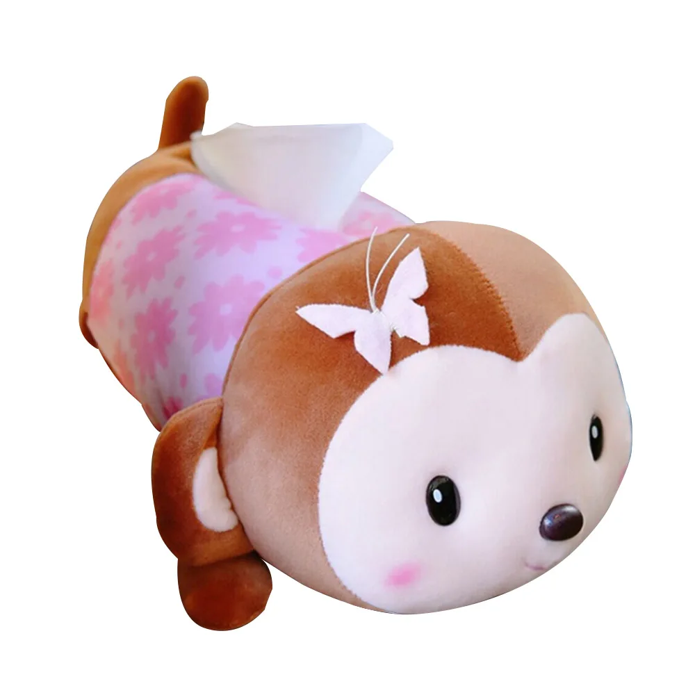 Мультяшная коробка для салфеток креативная Пиппи обезьяна бумажная салфетка