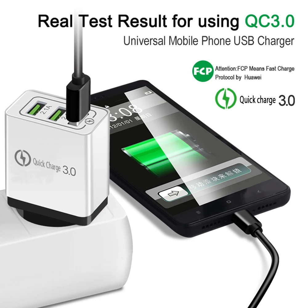 Быстрое зарядное устройство Usb зарядное устройство Quick Charge 3,0 EU/US зарядное устройство для телефона настенное зарядное устройство для Apple iphone X samsung huawei Xiaomi зарядное устройство