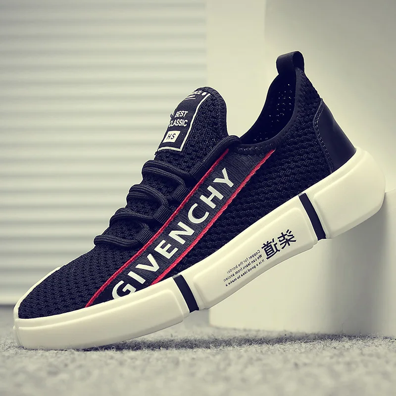 

Summer New Casual Sports Shoes Tide Male Mesh Breathable White Shoes Wild Lace Shoes Korean Version of The Trend of Men's Shoes