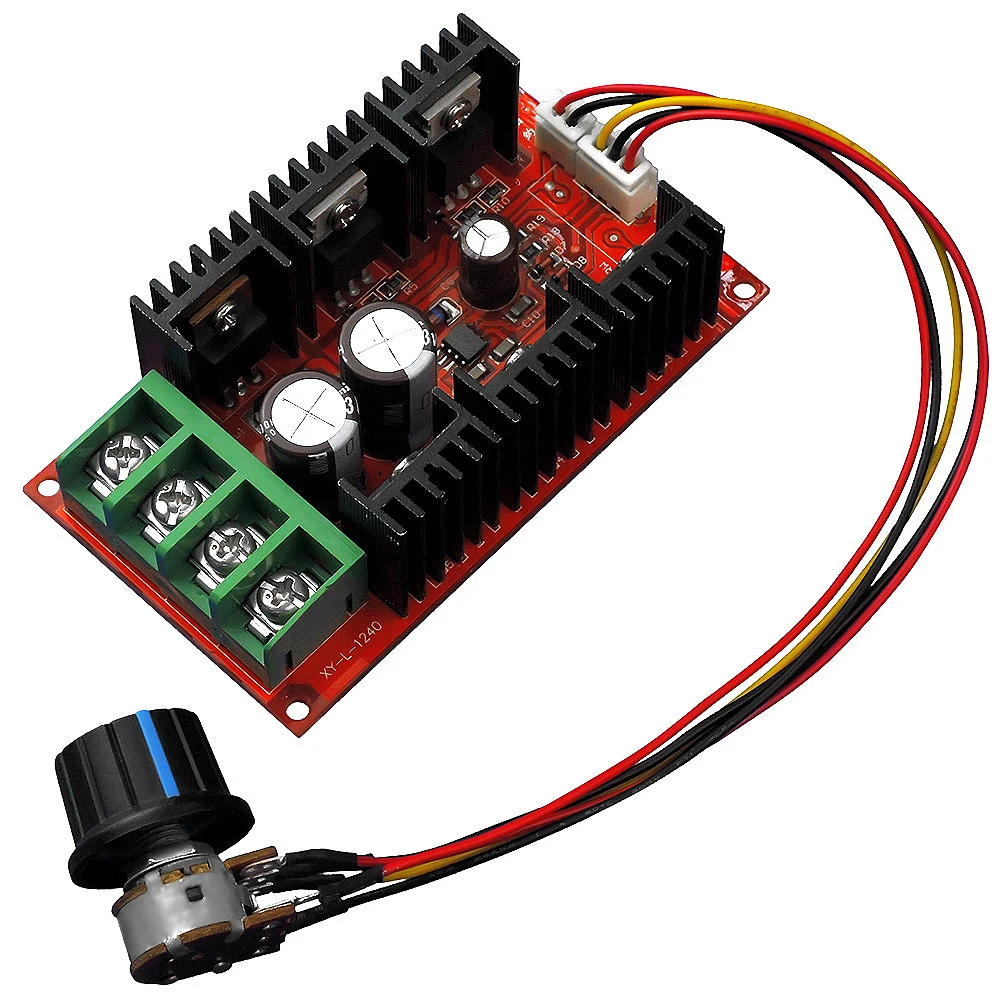 Регулятор скорости двигателя постоянного тока 12V 24V 48V DC контроль ШИМ 9-50V 40A 2000W MAX HHO