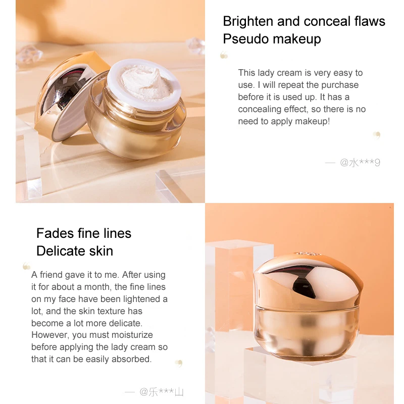 

BingJu Pearl Always Young Lady Cream Brighten Whitening Cream For Dark Skin Spots Scars Day Night Face Skin Moisturizing Care