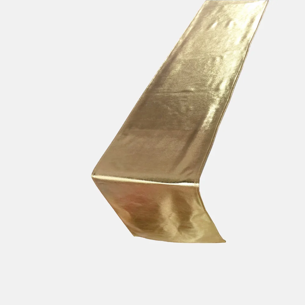 Свадебные туфли из метала золотого цвета Настольная дорожка 12x72 в & 12x108 для