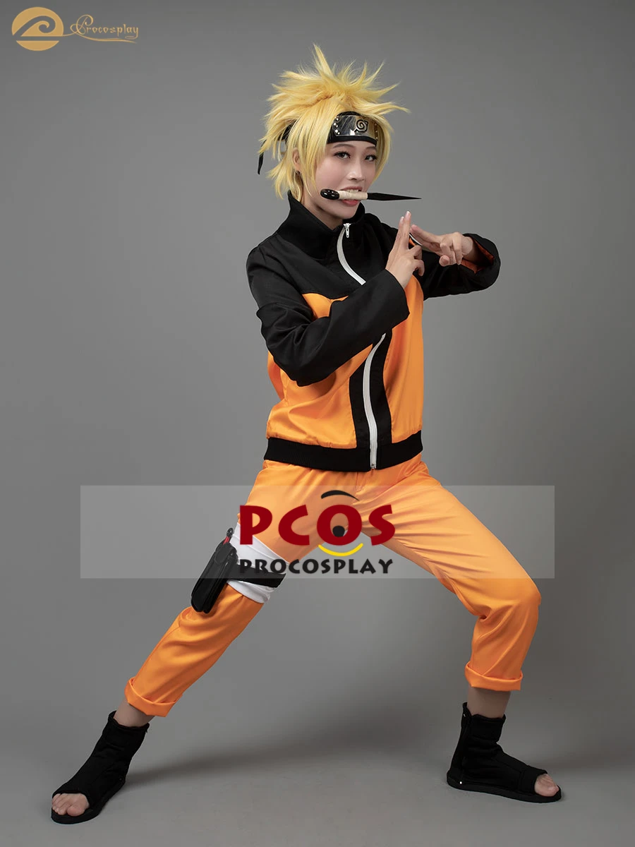 Про Косплей роскошный набор~ Наруто Shippuden Uzumaki косплей костюм без парика mp000059