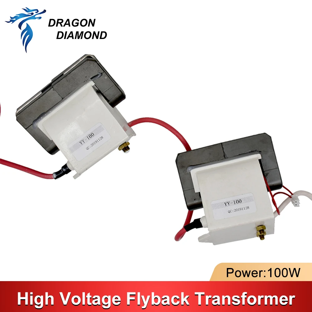 DRAGON DIAMOND 100W High Voltage Flyback Transformer For 100W CO2 Laser Engraving Cutting Machine