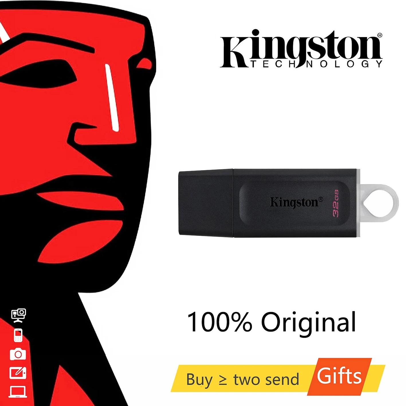 Kingston USB 3.0 флеш-накопитель 32 ГБ 64 | Компьютеры и офис