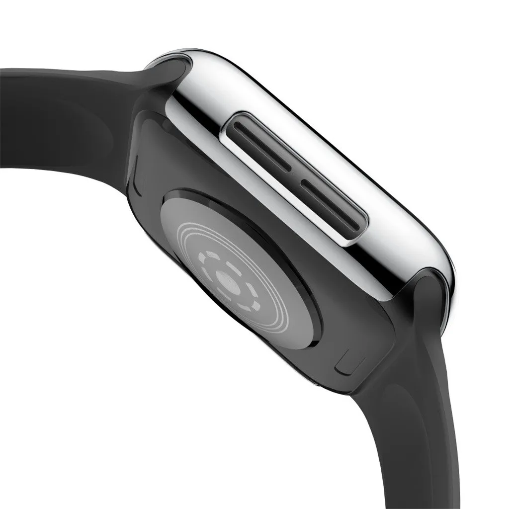 Ультратонкое покрытие чехлы Защитный бампер, чехол КРЫШКА ДЛЯ IWatch 5 40 мм 44 мм Смарт часы защитные аксессуары для Apple#912