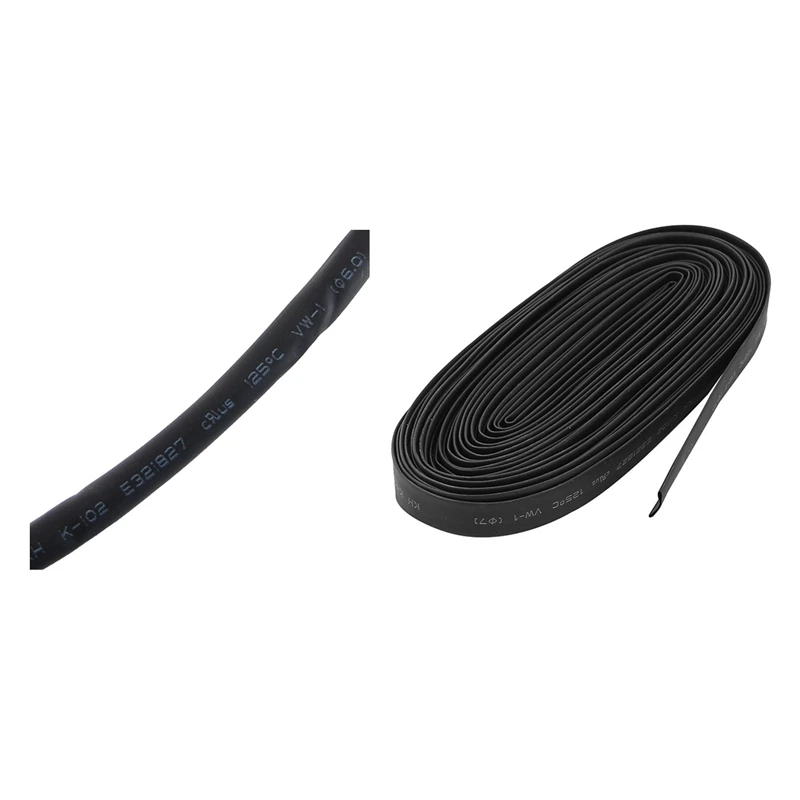 

2 Pcs Polyolefin Heat Shrinkable Tube Sleeving 2:1 Shrink Ratio, 10M Dia 7Mm & Dia 6Mm