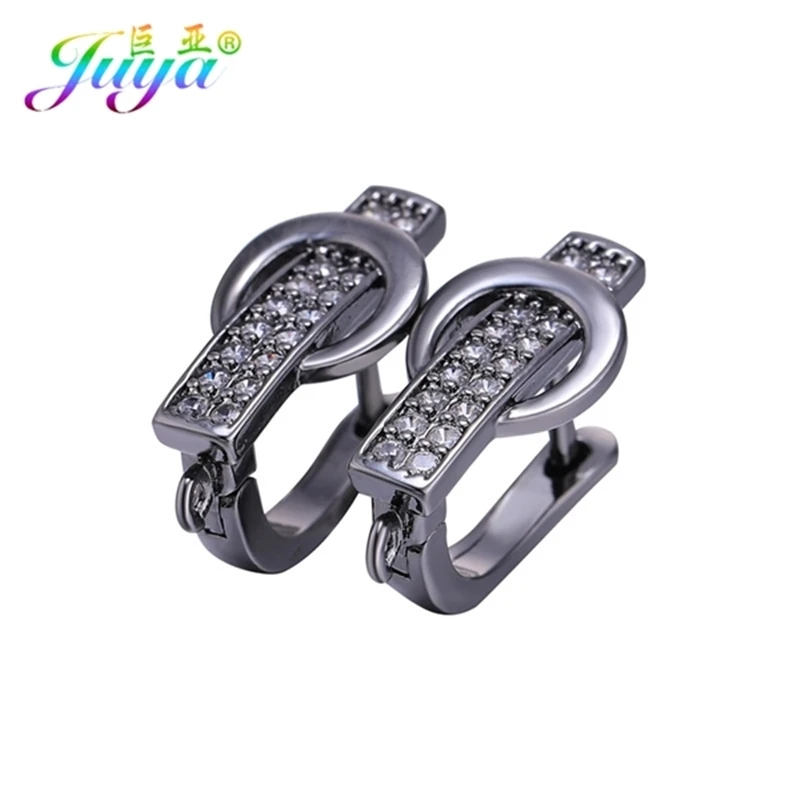 Metal Black Juya ювелирные изделия ручной работы, золотые/серебряные серьги, крючки, аксессуары для женщин, роскошное изготовление сережек - Цвет: Metal Black