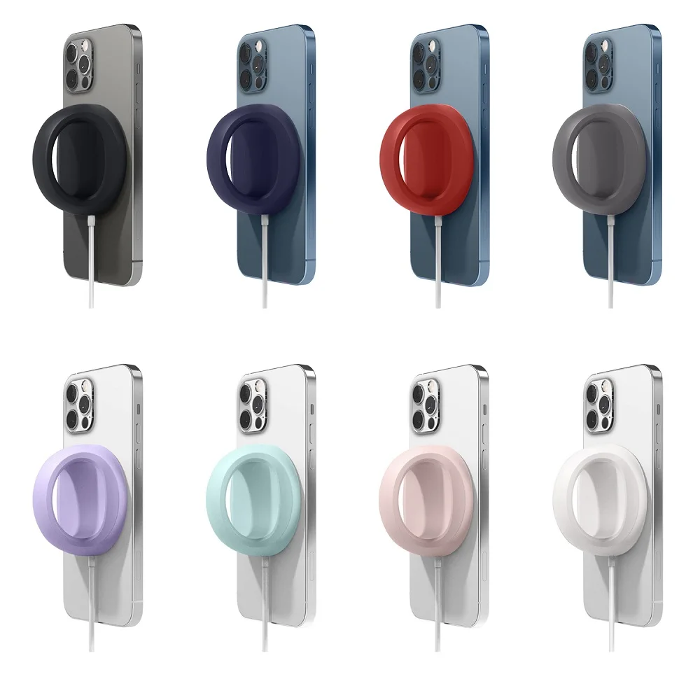 protective cover ring holder magnetic wireless charger mount for iphone 12 pro max phone bracket charging stand for magsafe free global shipping