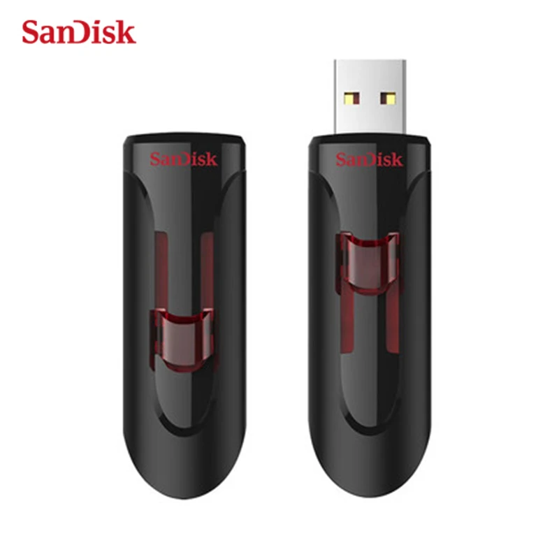 Оригинальный USB-флеш-накопитель SanDisk 64 ГБ 128 256 переносной накопитель USB Выдвижной