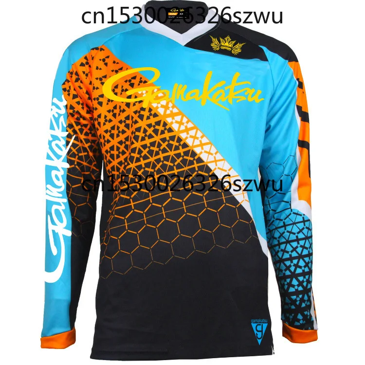 

Новинка лета 2020, рубашка для рыбалки Gamakatsu с длинными рукавами, быстросохнущая одежда для рыбалки, Солнцезащитная одежда для рыбалки с защит...