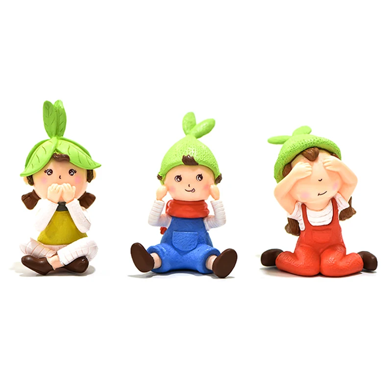 Милая фигурка гнома для девочек миниатюрный садовый декор из ПВХ микро ландшафт
