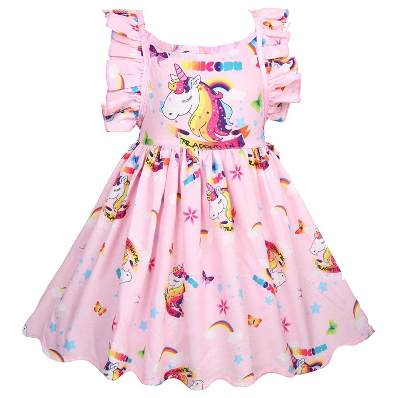 Kids Princess Dress Casual For Dinosaur Children Summer Dresses Girls Toddler | Детская одежда и обувь
