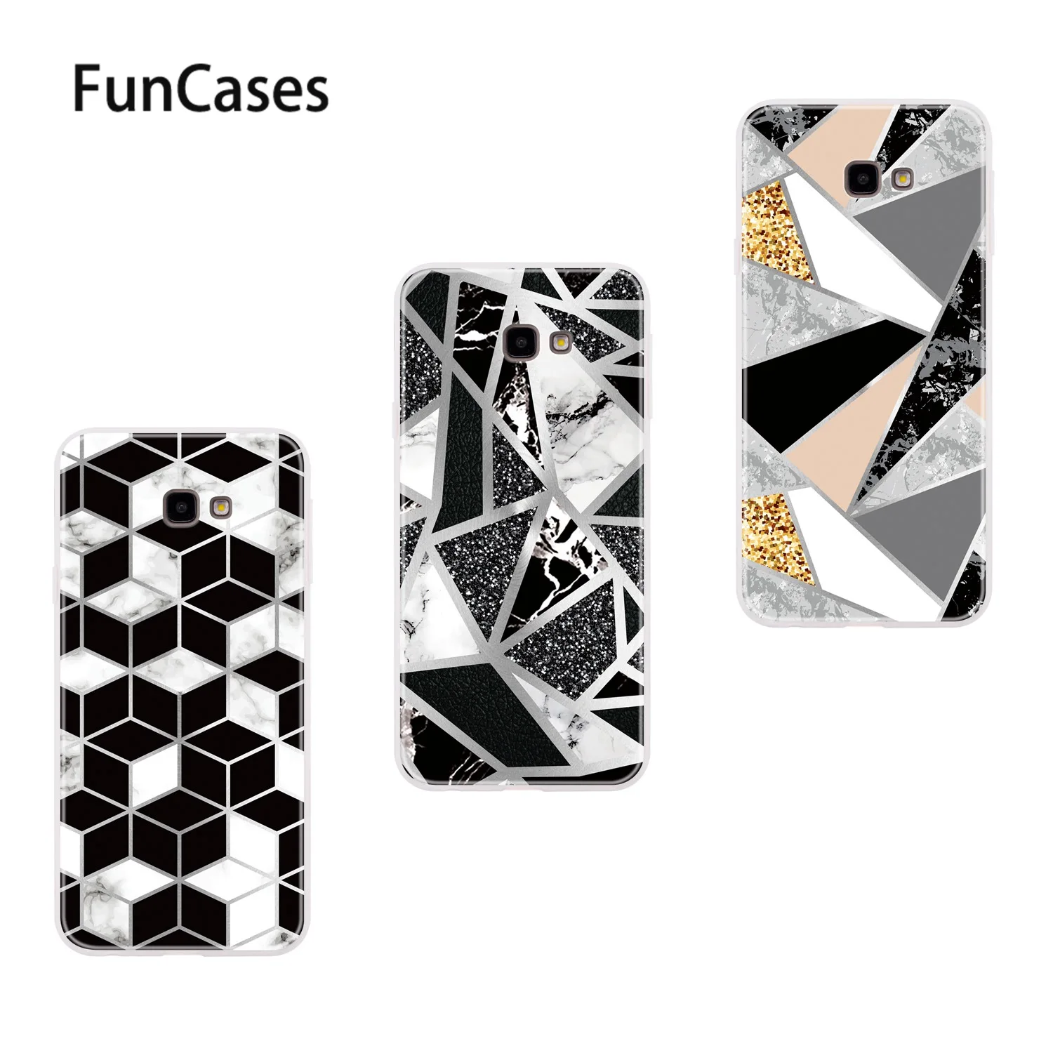 Полосатые откидные Чехлы для Samsung J4 Plus чехол телефона мягкий Galaxy armor + Prime j4 CORE