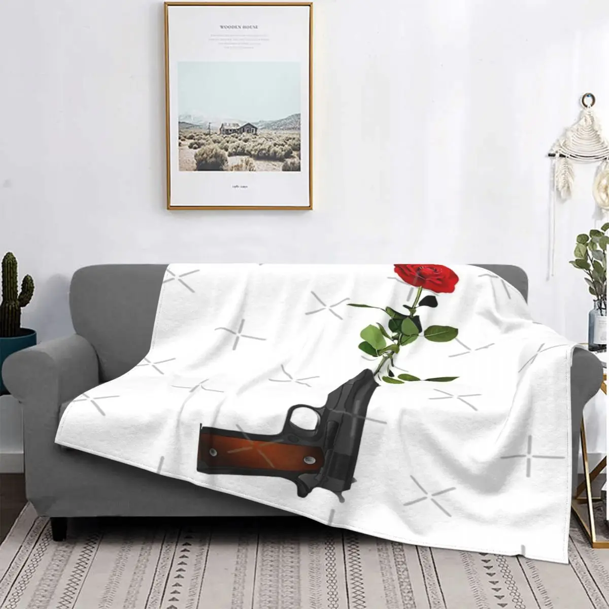 

Manta a cuadros de Guns Amp Roses, para cama colcha, manta de muselina a cuadros, colcha de verano