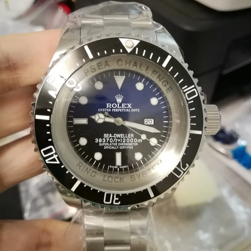 

Black blue face luxury watch big men SEA 51mm AAA 39370 automatic mechanical ceramic reloj hombre relogio masculino sweeping