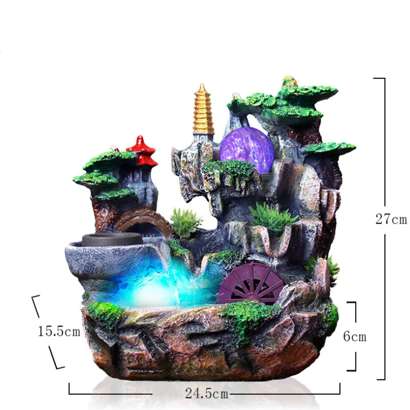 Полимерный водяной фонтан фэн шуй орнамент искусственная ароматерапия