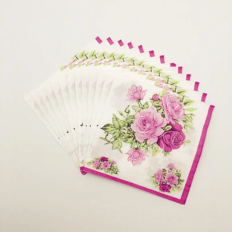 20 шт 33*33 см обеденные бумажные салфетки с рисунком Декупажные фестивальные из