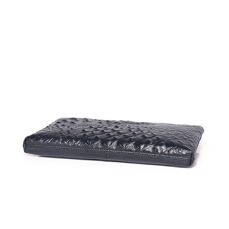 Модная кожаная сумка из воловьей кожи с узором крокодиловая кожа для мужчин