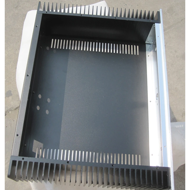 

430*305*100MM Aluminum Alloy Panel Amplifier Chassis Box House DIY Enclosure With Cooling Holes Amplifier Case Shell