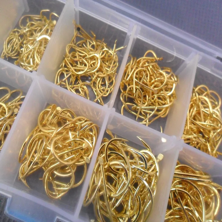 GLEEGLING 500 шт Emerillons Rolling Pour Peche одинарный крючок из высокоуглеродистой стали Крючки