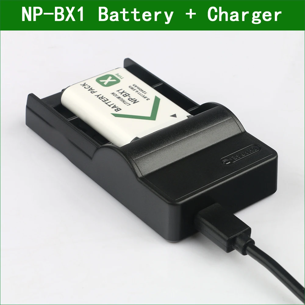 Аккумулятор и зарядное устройство для цифровой камеры Sony NP BX1 NPBX1 HDR AS10 AS100V AS15 AS20