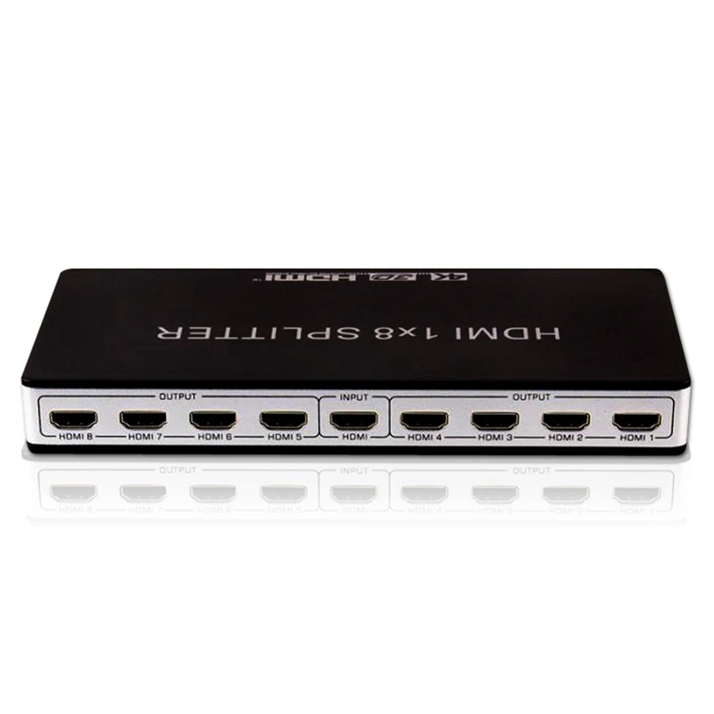 

HDMI 2.0 1X8 HDMI Splitter 1 Input 8 Output 4K@60Hz HDMI Splitter Amplifier Switch Box for Apple TV PS3 DVD HDTV
