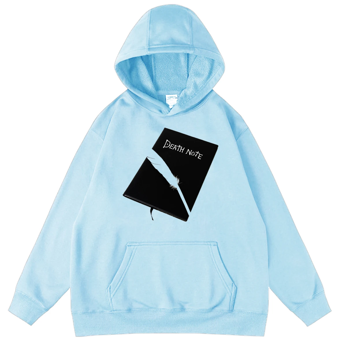 

Death Note Autumn 2021 Hoodies Men's Sweatshirts Loose Boy Fleece Oversized Hooded Anime Pullover Male Cool High Street Tops