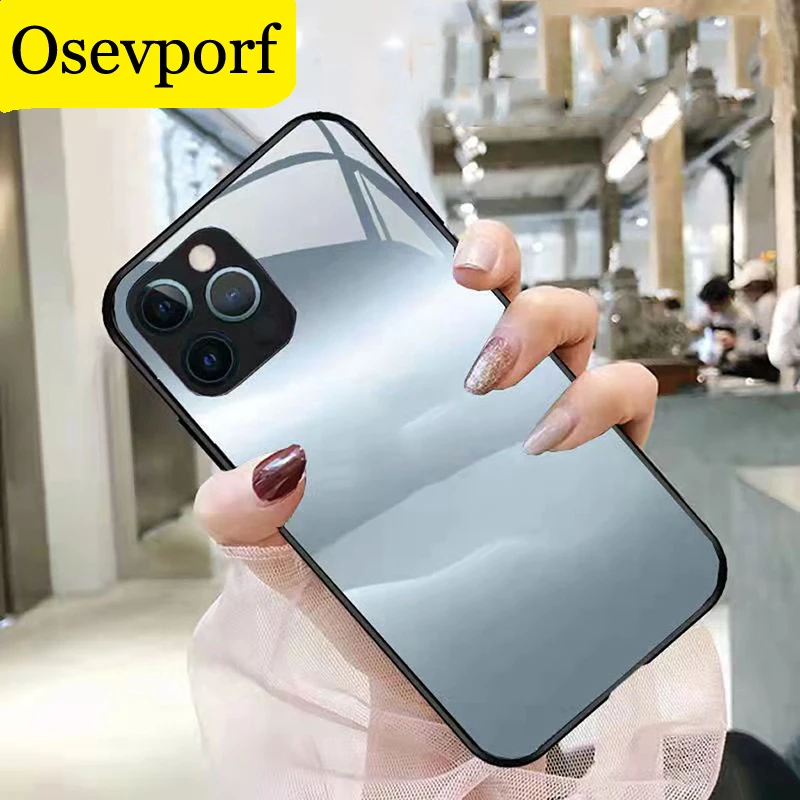 

Нескользящий защитный чехол Luxure для iPhone X XR XS Max 13 12 11 Mini Promax 6 6S 7 8 Plus, жесткий силиконовый чехол с закаленным стеклом