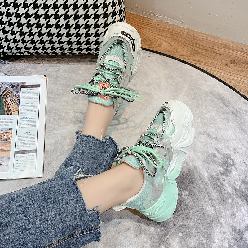 Женские массивные кроссовки модная новинка 2020 женская обувь на платформе