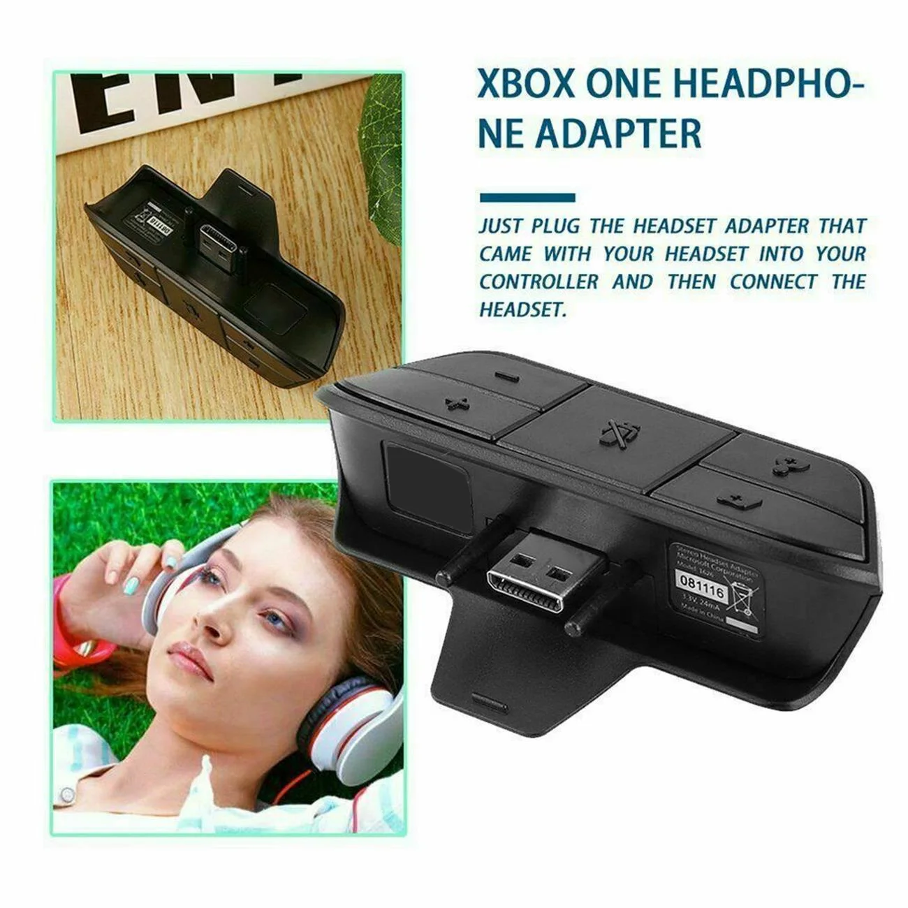 

Universal 3.5 Mm Audio Jack Stereo Headphone Earphone Mic USB Adapter Converter For Microsoft XBoxOne Wireless Game Controller