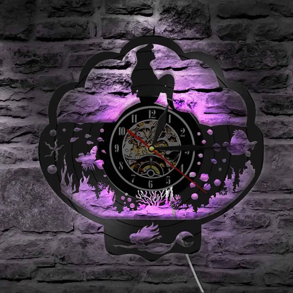 Фантазия Русалка океан декоративный настенный светильник Принцесса Ариэль