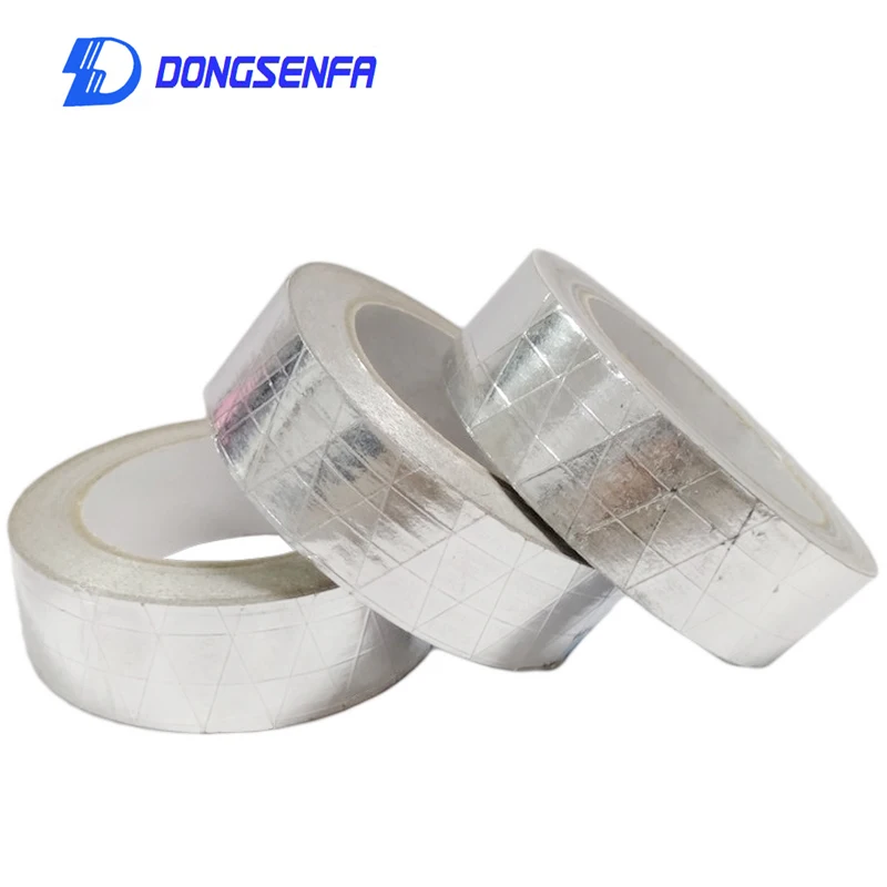 Лента из алюминиевой фольги 50 мм * 20 м термостойкая высокотемпературная