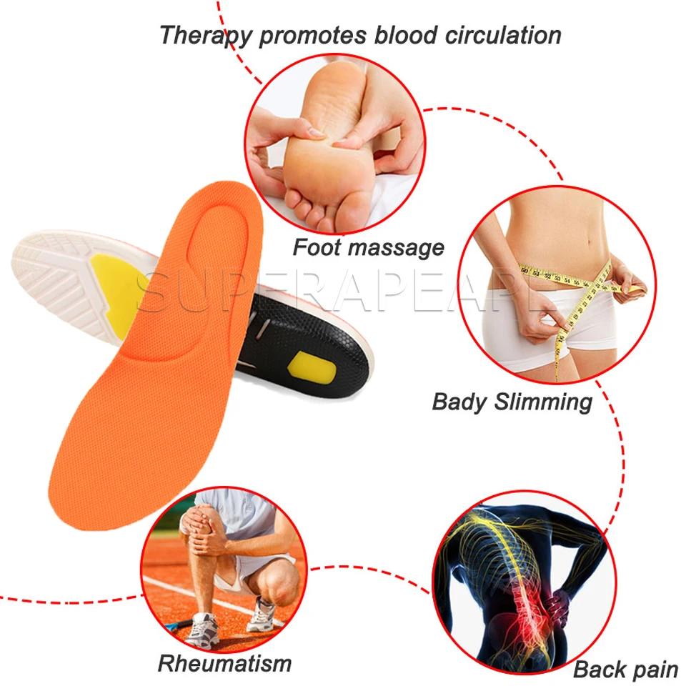 Orthotic Sport insoles orthopedic arch support Shock Absorption Running Stable Fixed heel Foot Pain Relief Inner Sole for Shoes